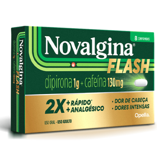 Novo Novalgina Flash: Combinação exclusiva para impulsionar o mercado de medicamentos para dor de cabeça.