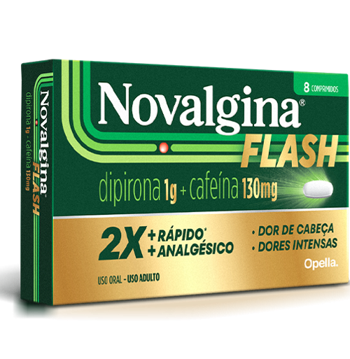Novo Novalgina Flash: Combinação exclusiva para impulsionar o mercado de medicamentos para dor de cabeça.