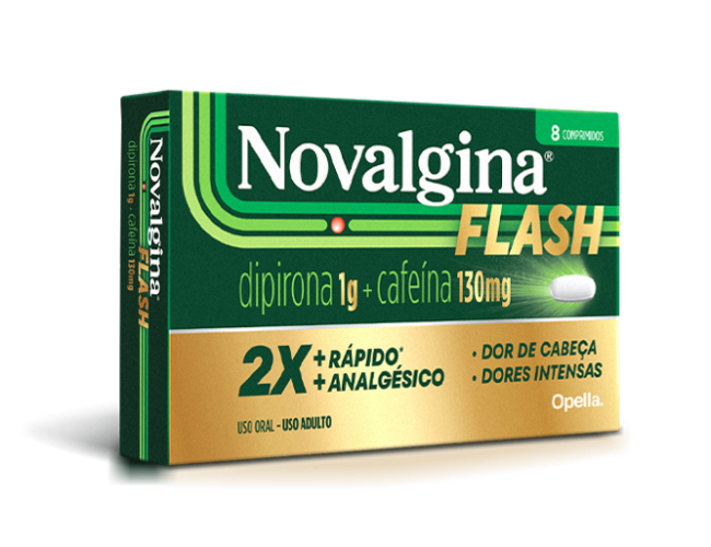 Novo Novalgina Flash: Combinação exclusiva para impulsionar o mercado de medicamentos para dor de cabeça.