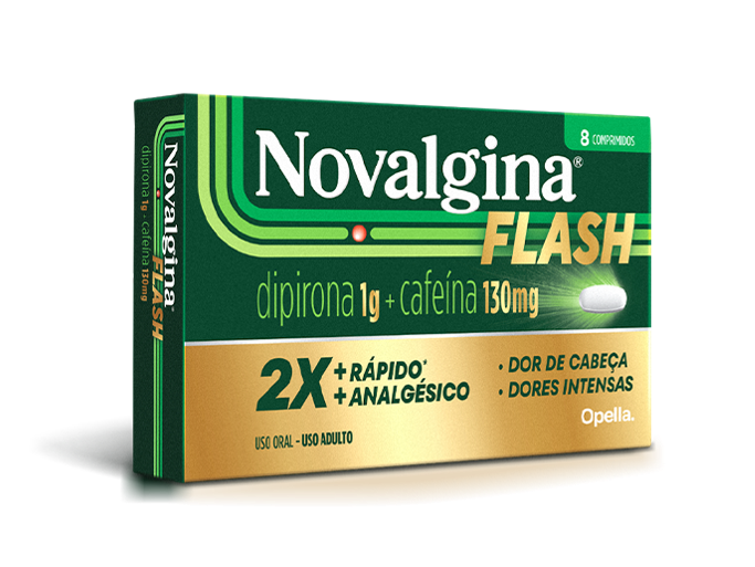 Novo Novalgina Flash: Combinação exclusiva para impulsionar o mercado de medicamentos para dor de cabeça.